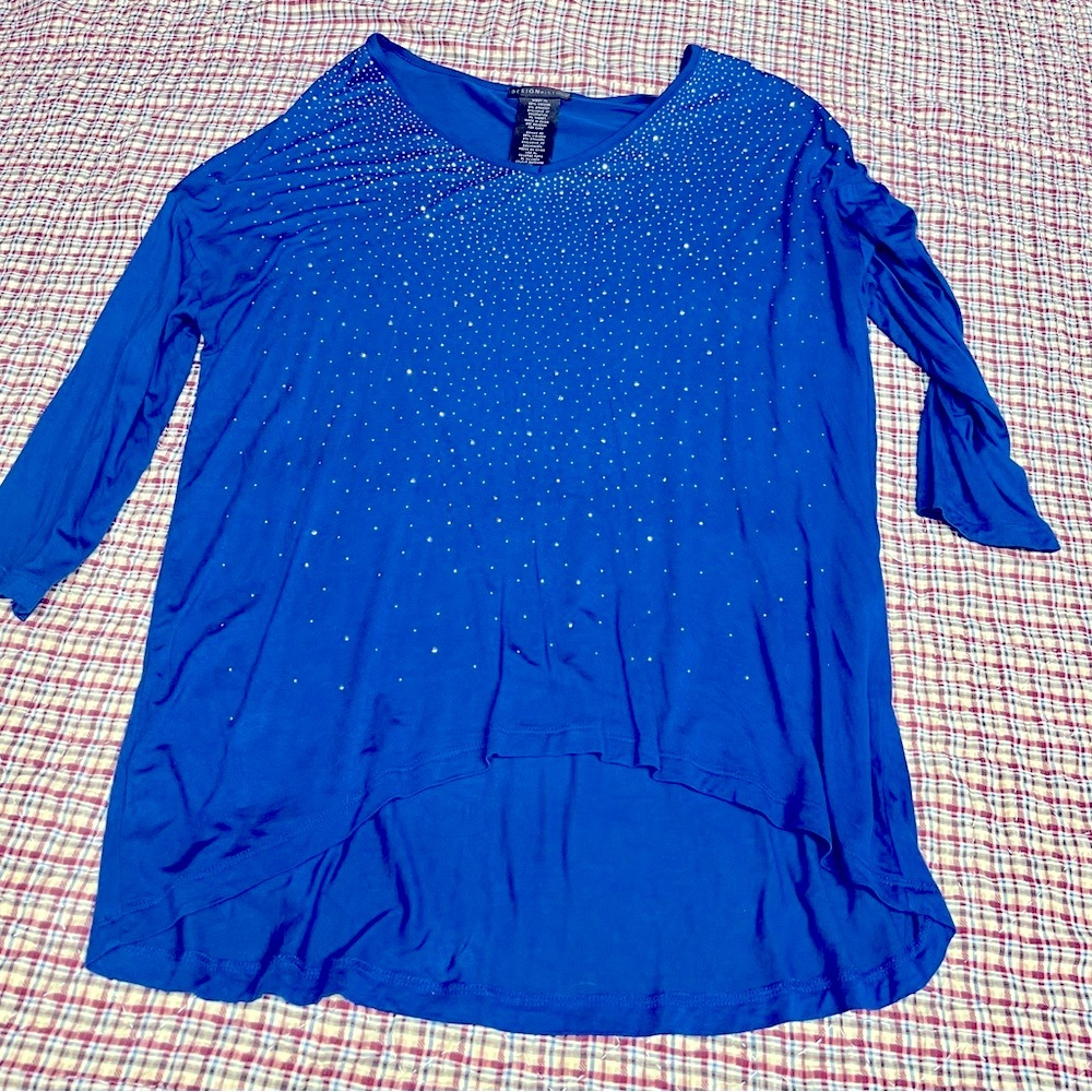 Women’s XL 3/4 length sleeve Sparkly Top